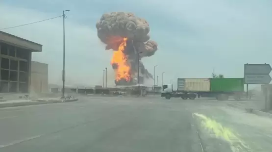 انفجار ميناء بندر عباس