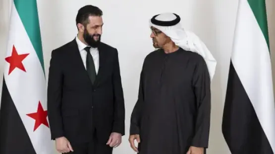 الشرع ومحمد بن زايد