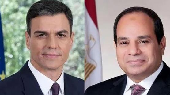 السيسي وبيدرو سانشيز