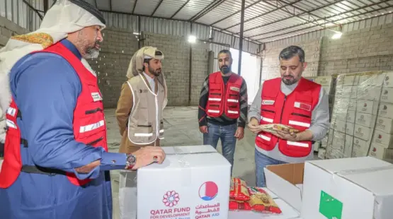 المساعدات الإغاثية قطاع غزة
