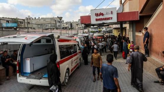 مجمع ناصر الطبي في خانيونس جنوب قطاع غزة