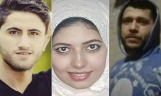 الضحية ايمان في المنتصف والجناه