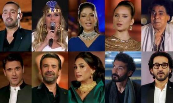 المشاهير المشاركون في موكب نقل المومياوات