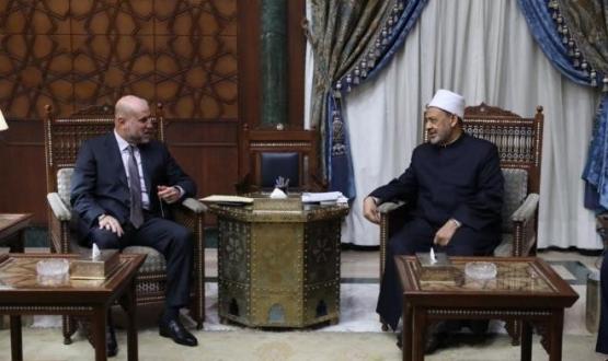 الهباش وأحمد الطيب في لقاء سابق