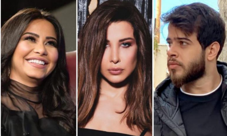 نانسي عجرم وشرين وأدهم النابلسي