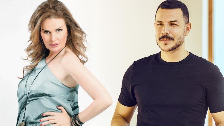 الفنانة الكبيرة يسرا والفنان السوري باسل خياط
