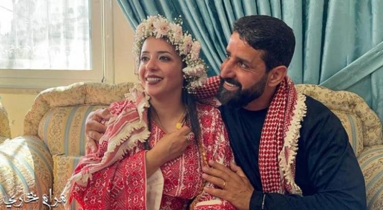 الاسير مجد بربر وزوجته