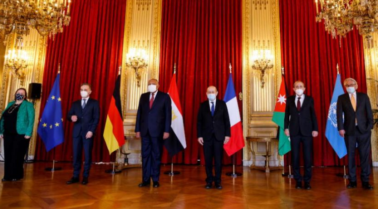 وزراء خارجية الدول الاربعة