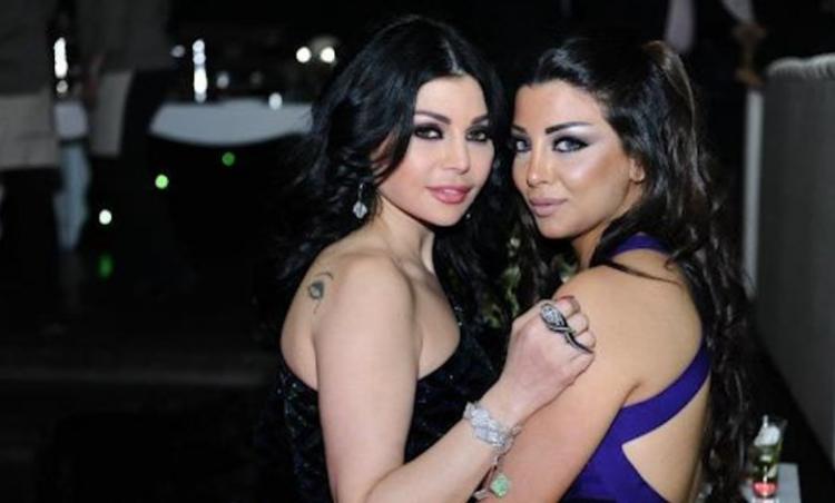 رولا يموت وشقيقتها هيفاء وهبي