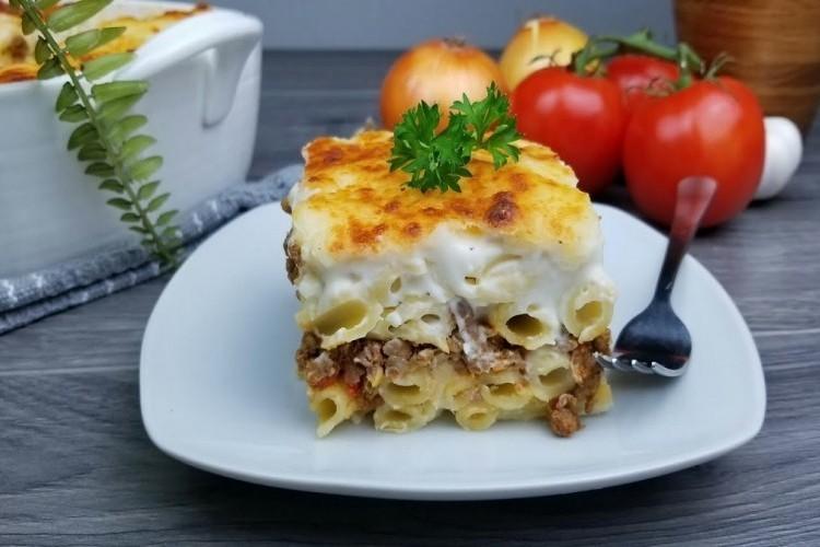 المكرونة بالبشاميل