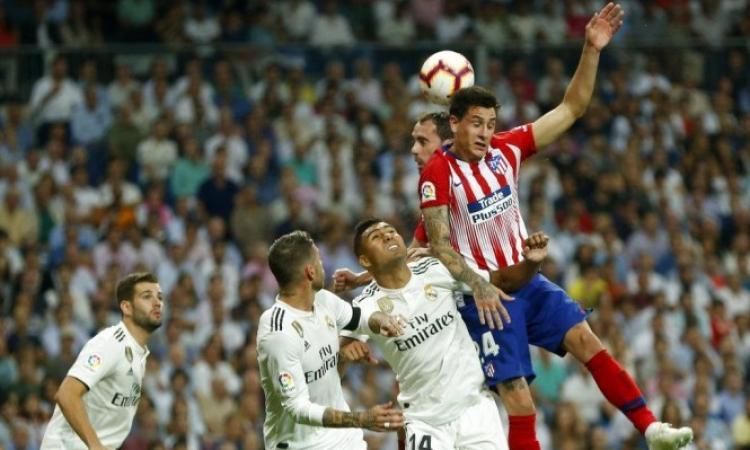لاعبو ريال مدريد وأتلتيكو مدريد