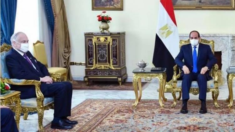 الرئيس السيسي مع رئيس المؤتمر اليهودي