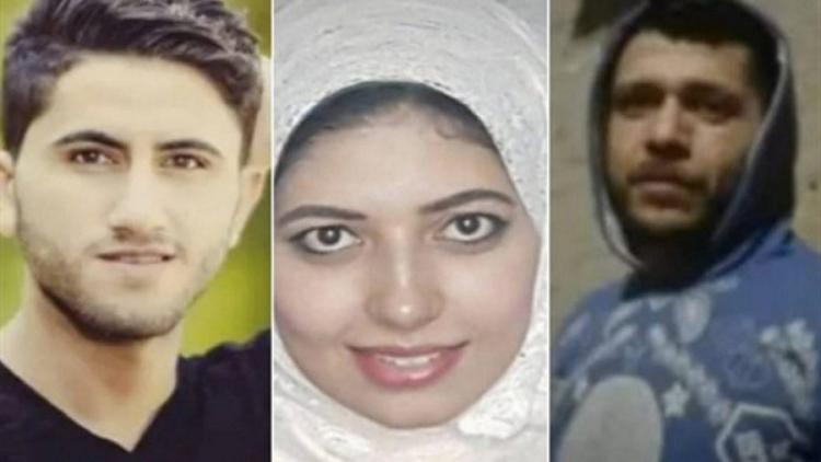 الضحية ايمان في المنتصف والجناه