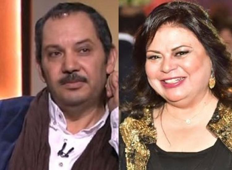 ماجدة زكي وطليقها الفنان كمال أبورية