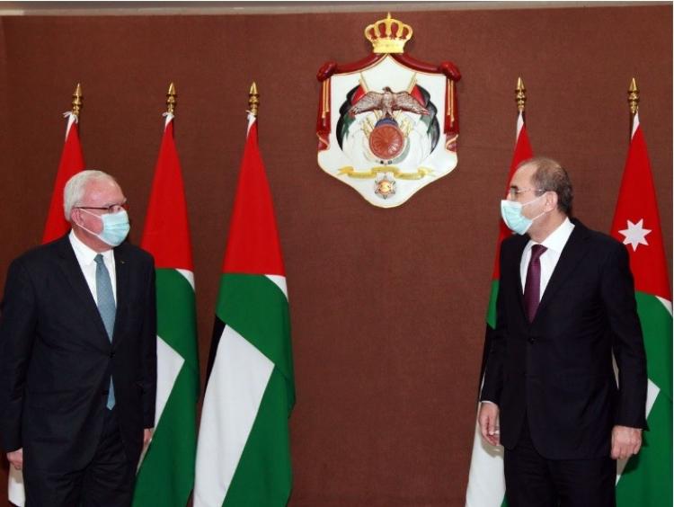 وزيرا الخارجية الفلسطيني والاردني