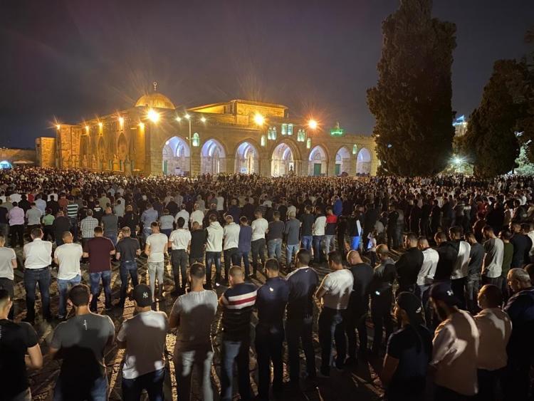 صلاة التراويح في المسجد الأقصى