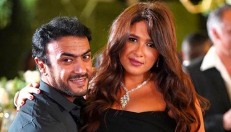 ياسمين عبد العزيز وزجها أحمد العوضي