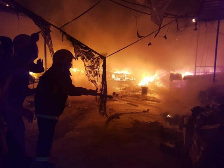 حريق مستشفى ابن الخطيب في بغداد