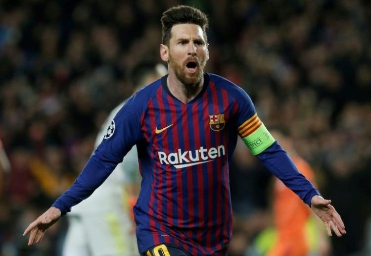 قائد فريق نادي برشلونة الأرجنتيني ليونيل ميسي