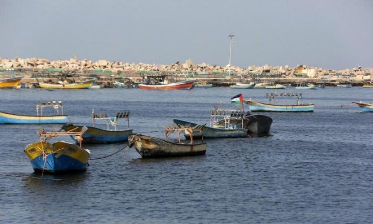 مساحة الصيد في قطاع غزة