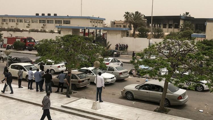 اقتحام مقر المجلس الرئاسي في طرابلس.