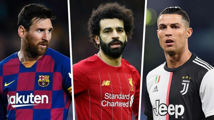 محمد صلاح وميسى ورونالدو