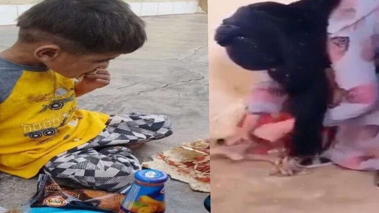طفل مكبل في سوريا