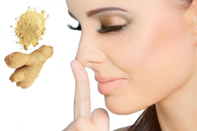 الزنجبيل لتصغير الأنف