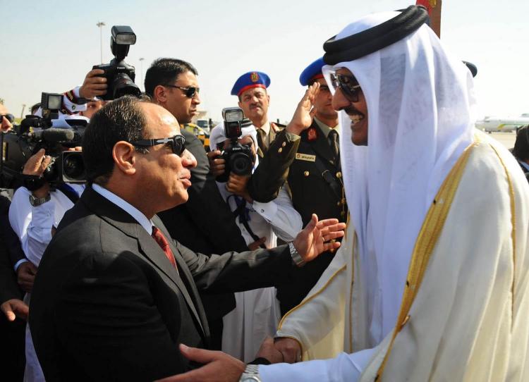 امير قطر والسيسى
