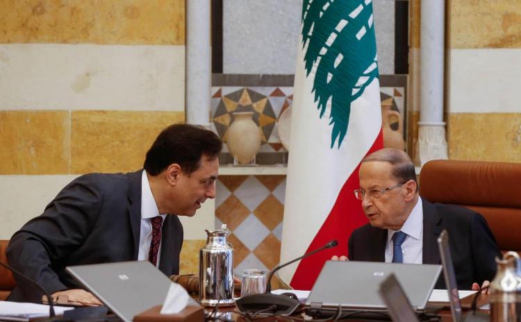 حسان دياب وميشال عون