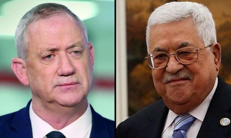 الرئيس محمود عباس وبيني غانتس