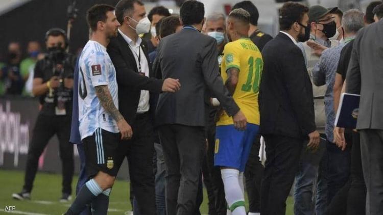 وقف مباراة الأرجنتين والبرازيل