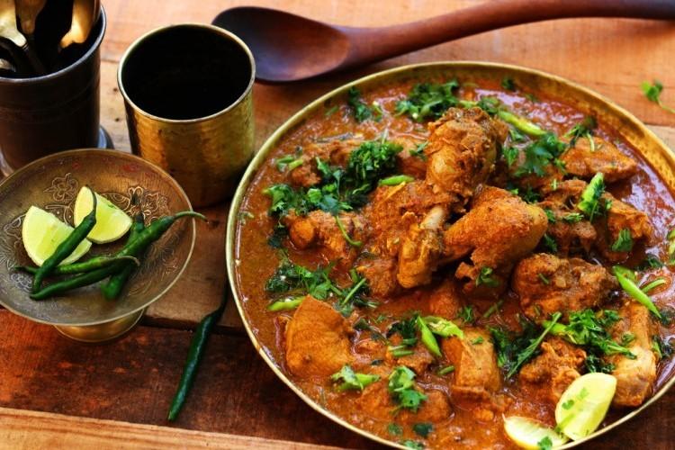دجاج بالكاري والكريمة