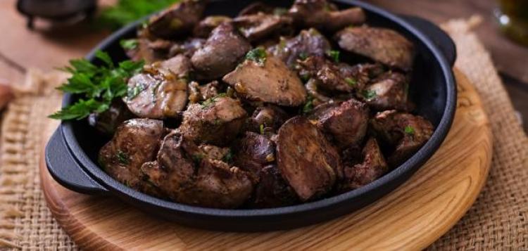 كبدة وقوانص دجاج