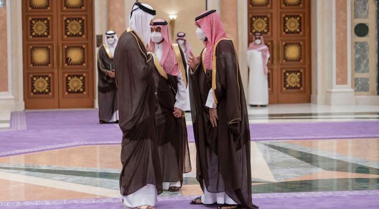 امير قطر وولي عهد السعودية