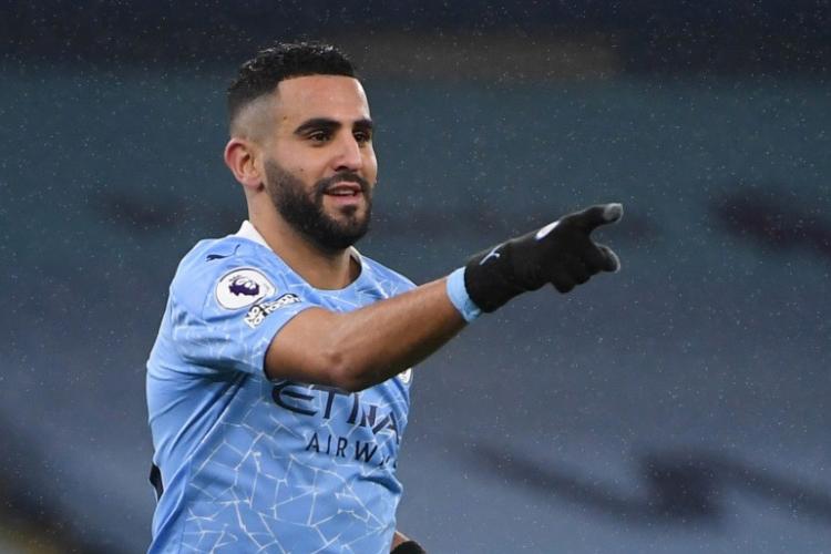 الجزائري رياض محرز نجم نادي مانشستر سيتي