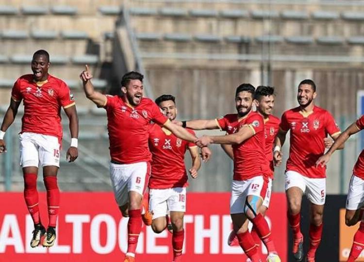 فرحة لاعبي نادي الأهلي بالفوز