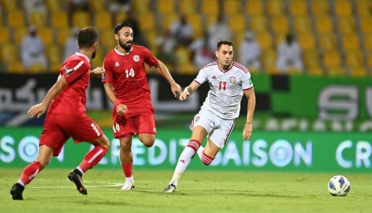 لقطة من مباراة الامارات وسوريا