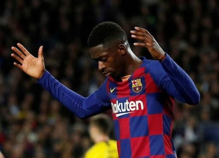 عثمان ديمبلي لاعب نادي برشلونة