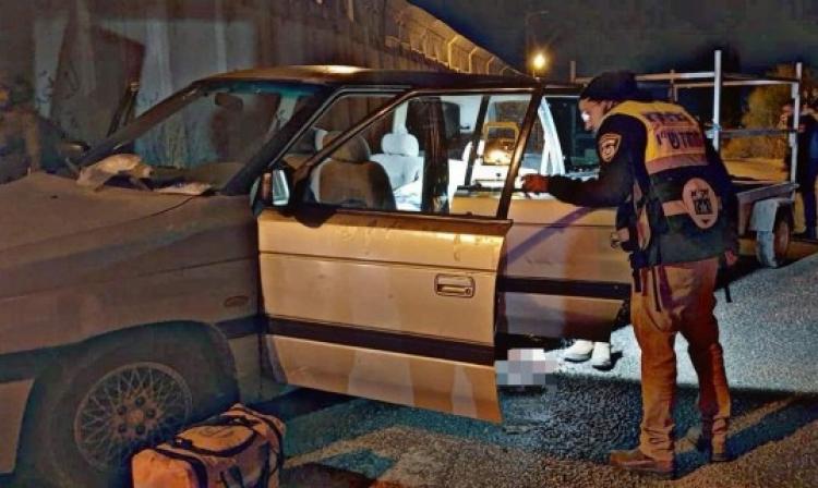 جانب من عملية اطلاق النار في نابلس
