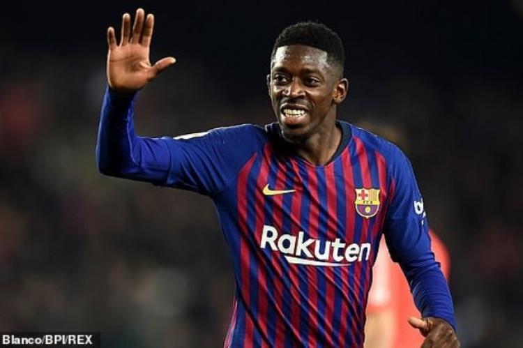 عثمان ديمبلي لاعب نادي برشلونة