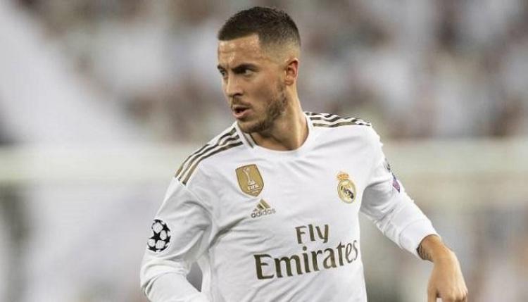 البلجيكي ايدين هازارد لاعب نادي ريال مدريد
