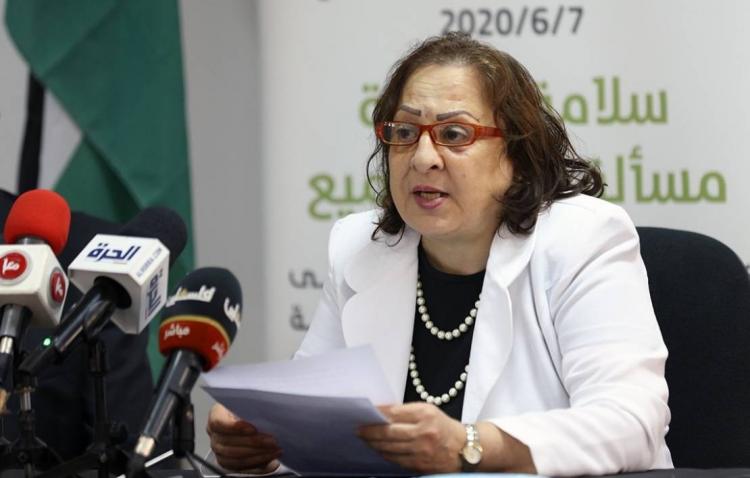 الدكتورة مي الكيلة وزيرة الصحة الفلسطينية