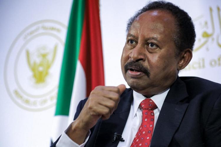 عبد الله حمدوك رئيس الوزراء السوداني المستقيل