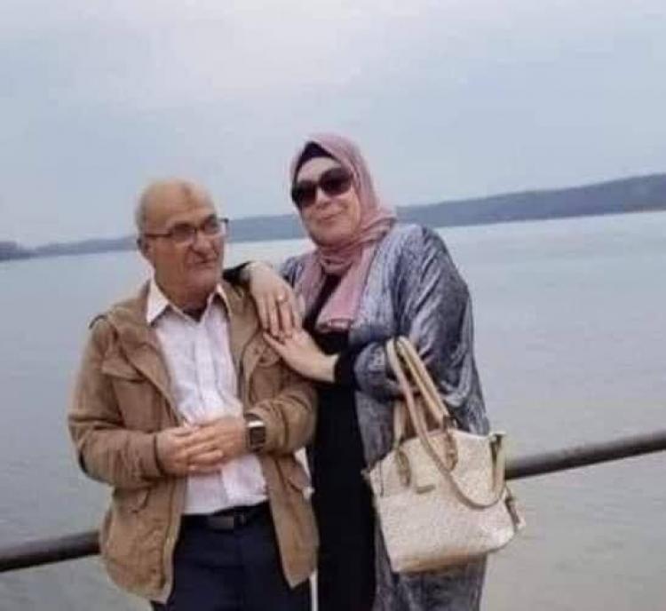 المواطن عبد الله سعيد صاف وزوجته وجيهة علي عبد القادر نخلة