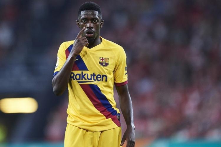 عثمان ديمبلي لاعب نادي برشلونة