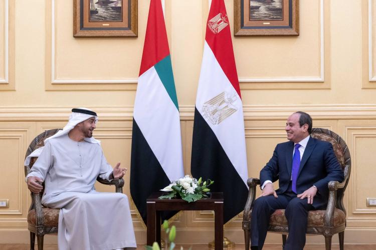 الرئيس عبدالفتاح السيسي والشيخ محمد بن زايد