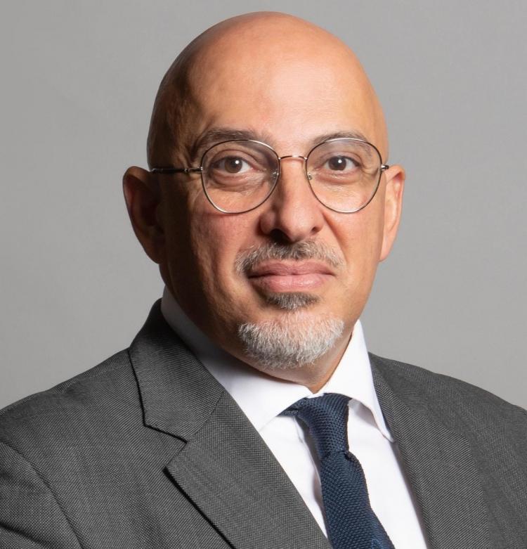 ناظم الزهاوي وزير المالية البريطاني