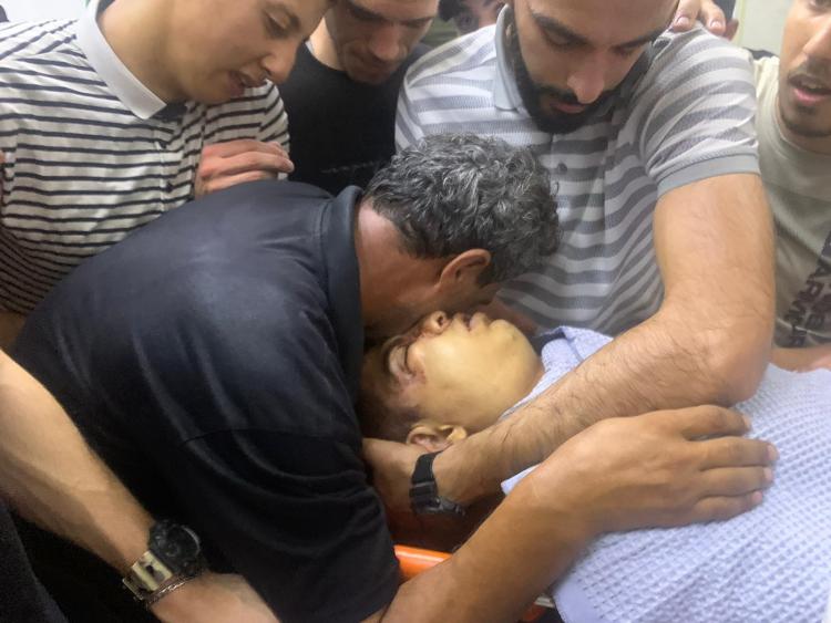 جانب من تشييع جثمان الشهيد