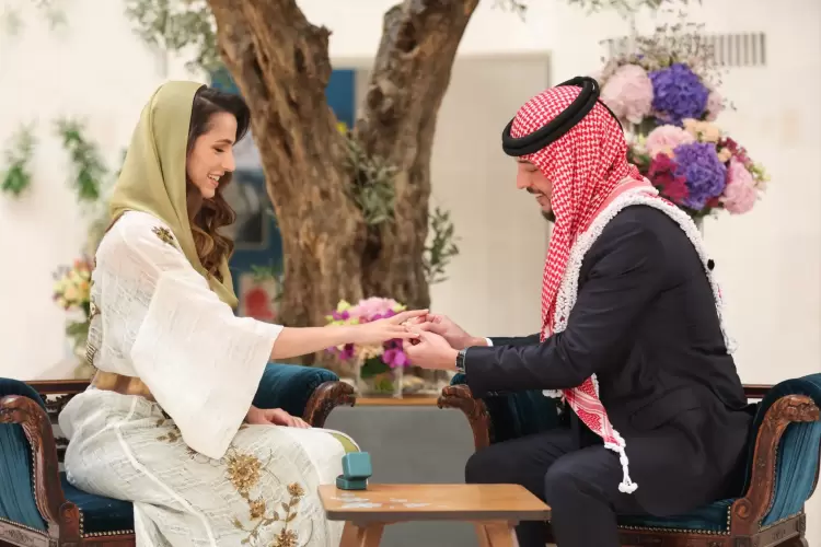 خطبة رجوة خالد آل سيف وولي العهد الأردني
